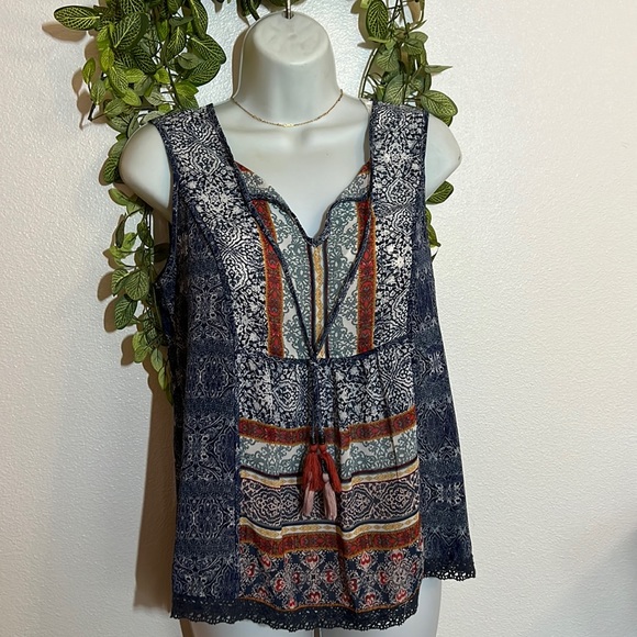 Knox Rose Tops - KNOX ROSE,  size small, boho tank blouse.